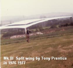 Tony Prentice diverged from the STANDARD ROGALLOS as did very many other designers to get safer and higher performing and just more fun hang gliders. 